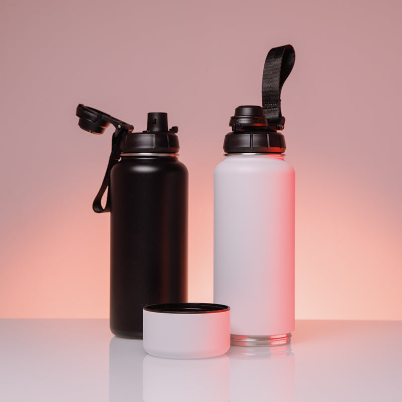 🎁 Stainless Steel Water Bottle with Storage Bottom & Pop-Up Lid (100% off)